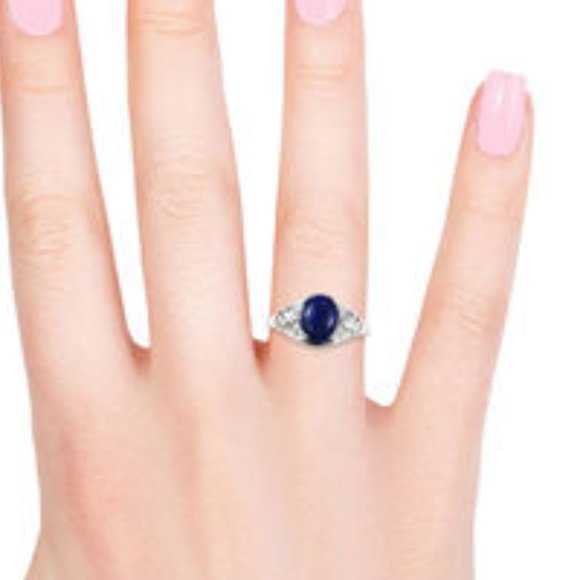 Sterling Silver Lapis Ring - Picture 2 of 4
